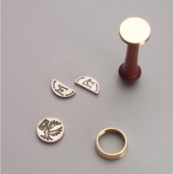 French Monogram & Design Interchangeable Handle-LetterSeals.com