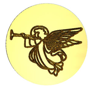 Angel + Horn Wax Seal Stamp- Made in USA- LetterSeals.com