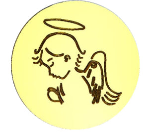 Angel Praying Wax Seal Stamp- Made in USA- LetterSeals.com