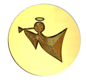 Angel + Trumpet Wax Seal Stamp- Made in USA- LetterSeals.com