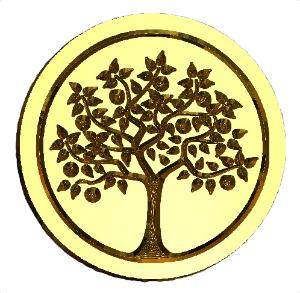 apple tree rubber stamp Apple Tree Wax Seal Stamp