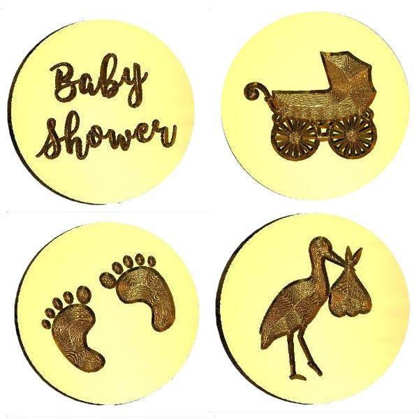 Baby Themed Design Wax Seal Stamps - 18 Designs- Made in USA- LetterSeals.com