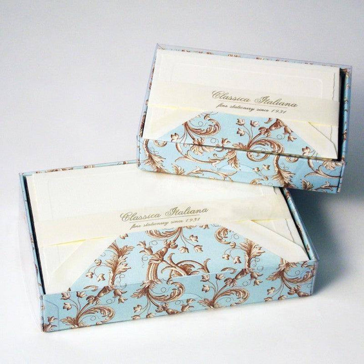 Baroque Flowers Note Cards | Rossi 1931 Italian Stationery-LetterSeals.com