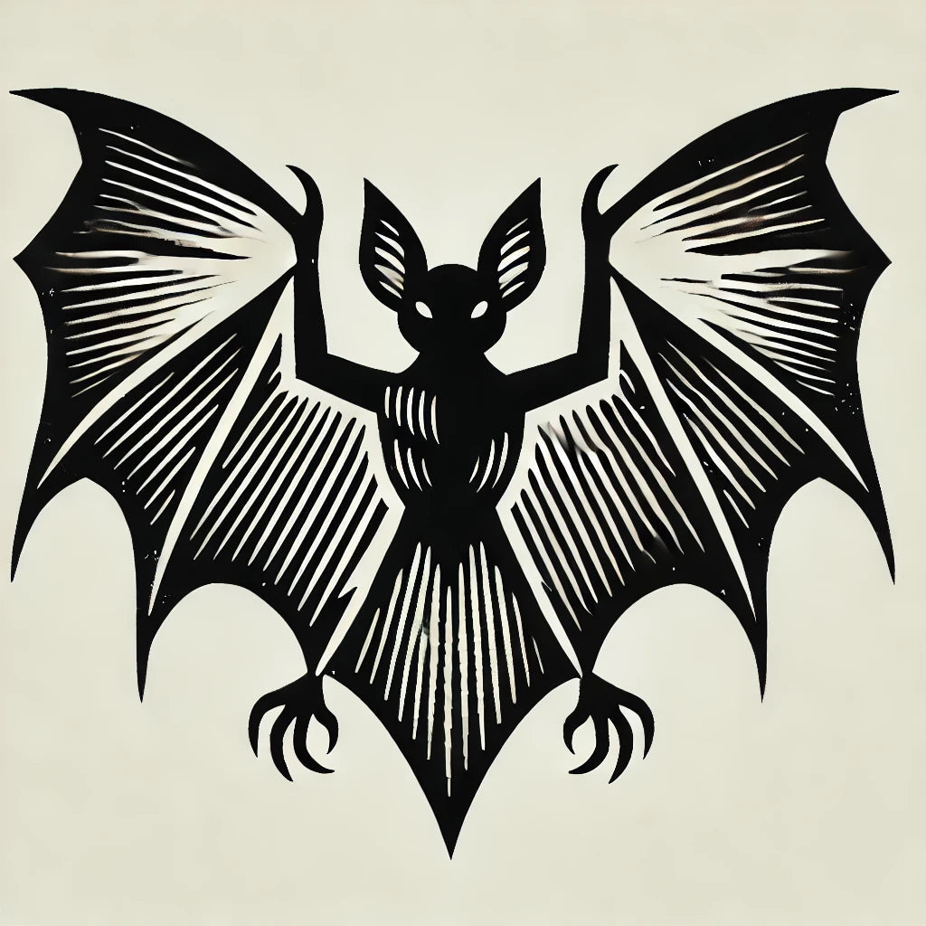 Bat Wax Seal Stamp, Woodcut Design- Made in USA- LetterSeals.com