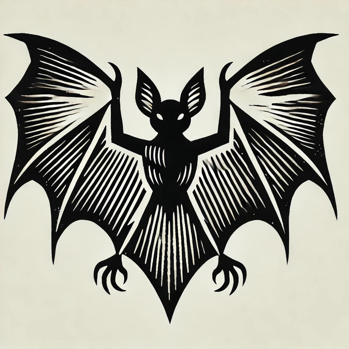 Bat Wax Seal Stamp, Woodcut Design- Made in USA- LetterSeals.com