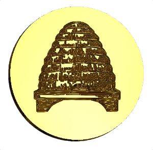 Bee Skep Wax Seal Stamp- Made in USA- LetterSeals.com