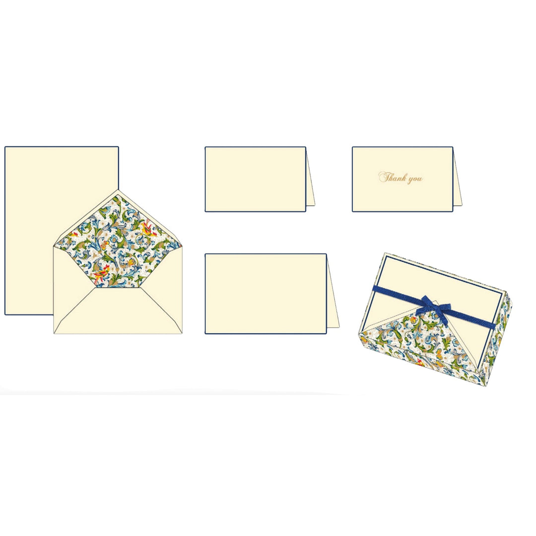 Bird Florentine Pattern | Rossi 1931 Italian Stationery-LetterSeals.com