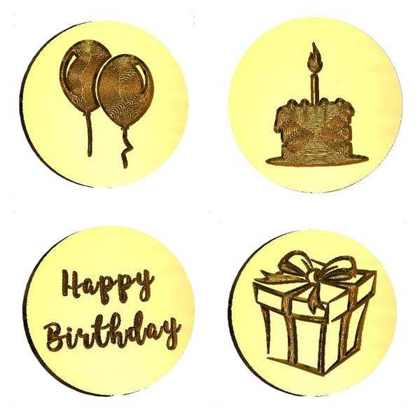Birthday Themed Design Wax Seal Stamps- Made in USA- LetterSeals.com