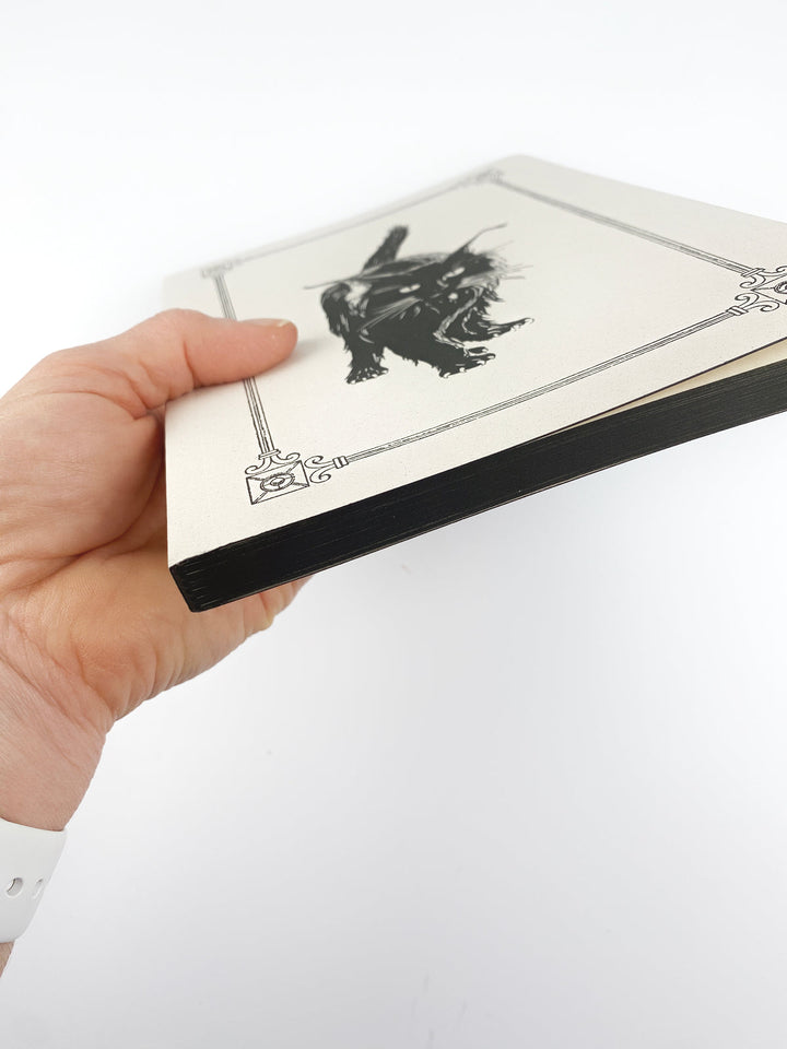 Black Cat Notebook | Softcover Italian Letterpress-LetterSeals.com