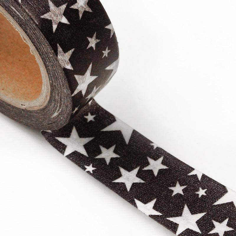 Black Star Washi Tape-LetterSeals.com