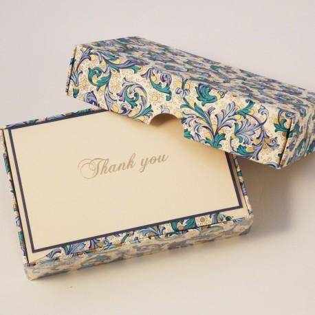 Blue Florentine Pattern | Rossi 1931 Italian Stationery-LetterSeals.com