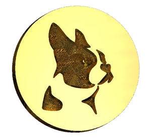 Boston Terrier Wax Seal Stamp- Made in USA- LetterSeals.com