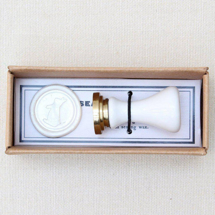 Boxed Glass Handle Design Wax Seal Stamps-LetterSeals.com