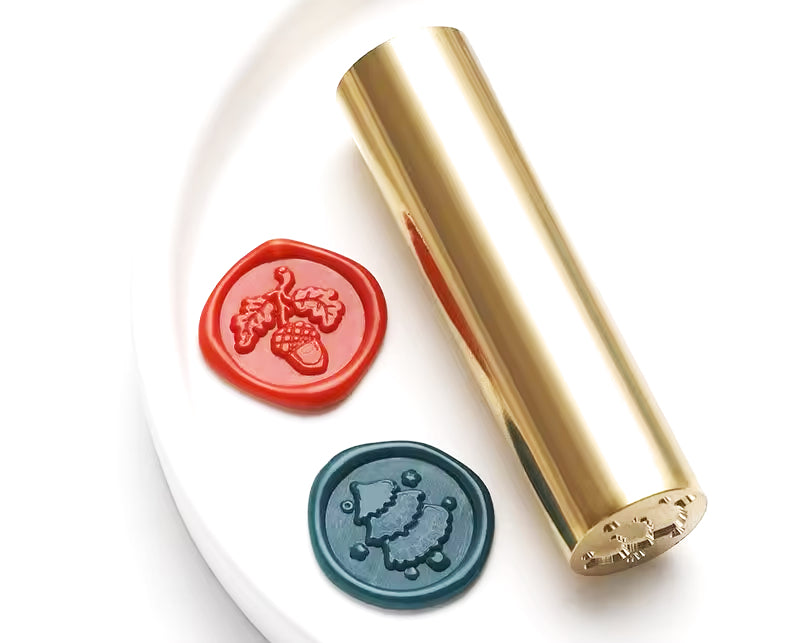 Brass Double Design Wax Seal Stamp-LetterSeals.com