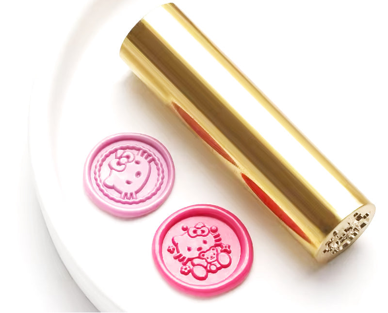 Brass Double Design Wax Seal Stamp-LetterSeals.com