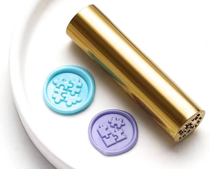 Brass Double Design Wax Seal Stamp-LetterSeals.com