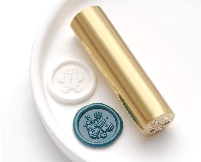 Brass Double Design Wax Seal Stamp-LetterSeals.com