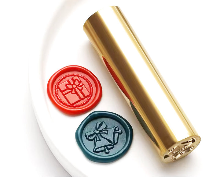 Brass Double Design Wax Seal Stamp-LetterSeals.com