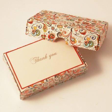 Art Nouveau Flower Pattern | Rossi 1931 Italian Stationery-LetterSeals.com