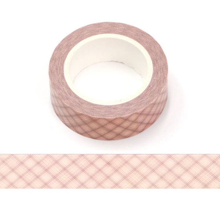 Brown Plaid Washi Tape-LetterSeals.com