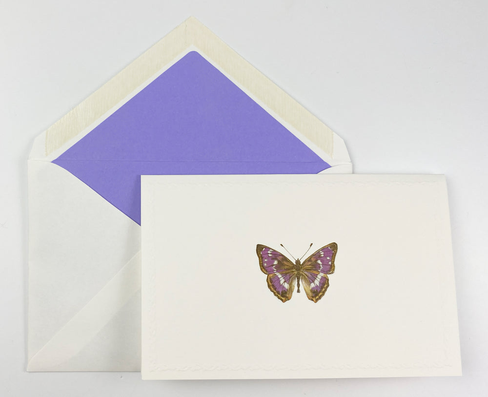 Butterfly Motif Notecards | Rossi 1931 Italian Stationery-LetterSeals.com
