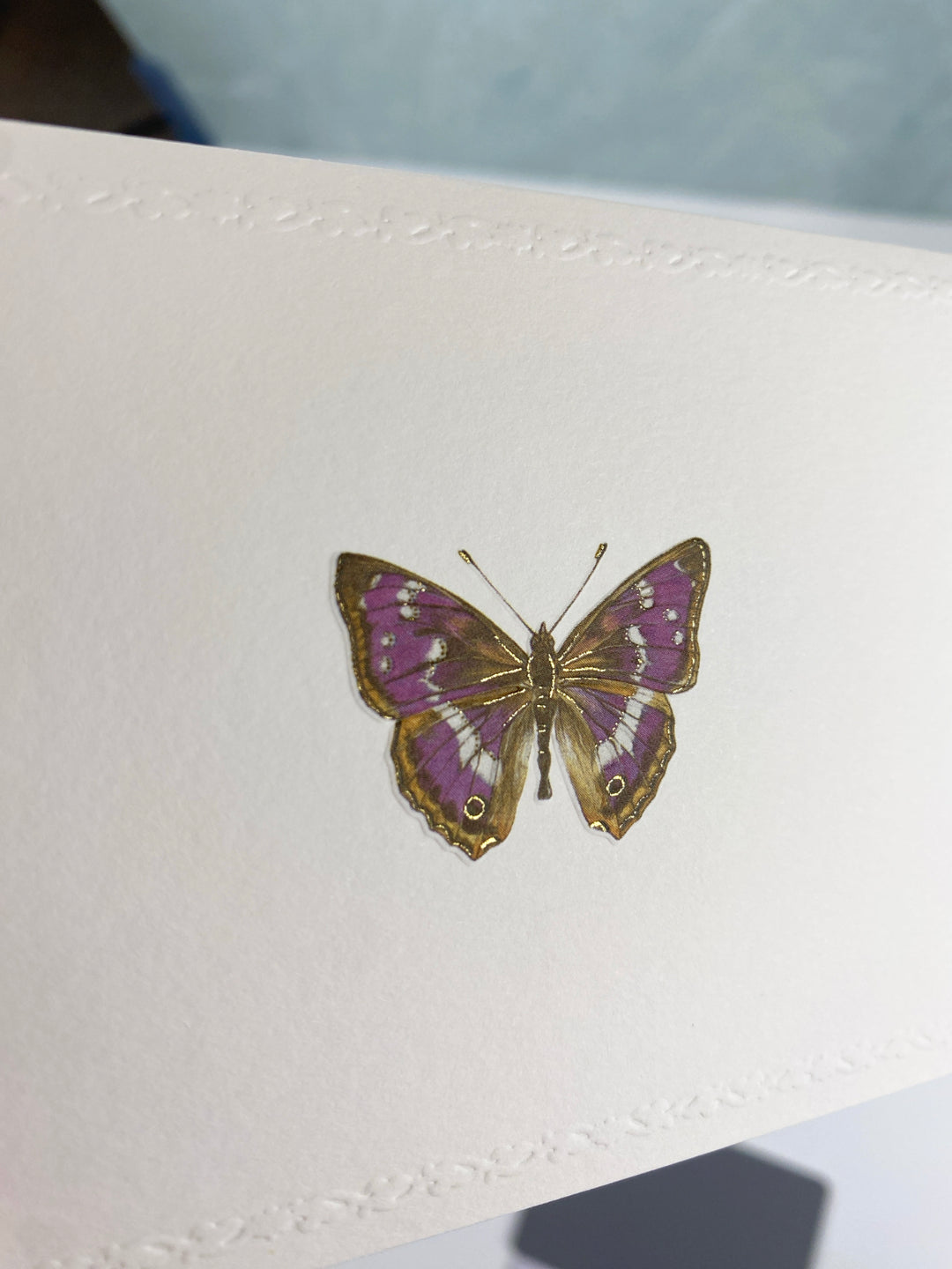 Butterfly Motif Notecards | Rossi 1931 Italian Stationery-LetterSeals.com