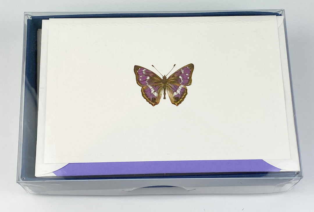 Butterfly Motif Notecards | Rossi 1931 Italian Stationery-LetterSeals.com