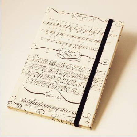 Calligraphy Exercises | Rossi 1931 Hardcover Notebook - Letterpress Paper Cover-LetterSeals.com