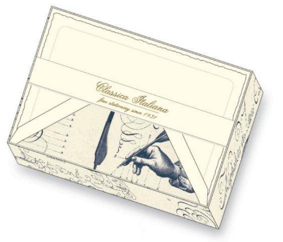 Calligraphy Note Cards | Rossi 1931 Italian Stationery-LetterSeals.com