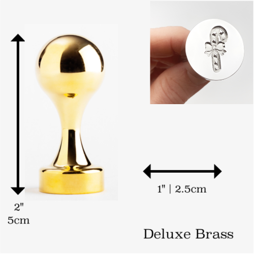 Candy Cane Wax Seal Stamp- Made in USA- LetterSeals.com