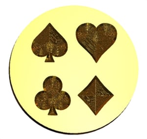 Card Suit Designs Wax Seal Stamp- Made in USA- LetterSeals.com
