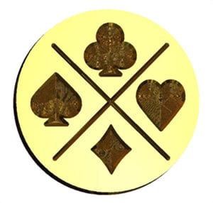 Card Suit Designs Wax Seal Stamp- Made in USA- LetterSeals.com