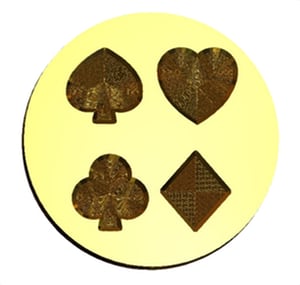 Card Suit Designs Wax Seal Stamp- Made in USA- LetterSeals.com