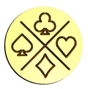 Card Suit Designs Wax Seal Stamp- Made in USA- LetterSeals.com