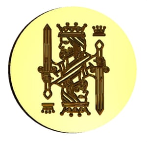 King Playing Card Pip Wax Seal Stamp- Made in USA- LetterSeals.com