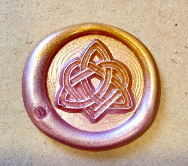 Celtic Heart Knot Wax Seal Stamp- Made in USA- LetterSeals.com