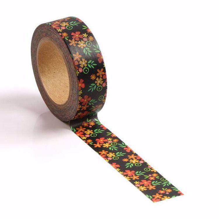 Chalkboard Flowers Washi Tape-LetterSeals.com