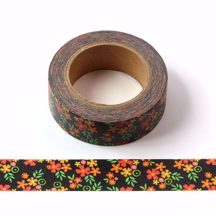 Chalkboard Flowers Washi Tape-LetterSeals.com