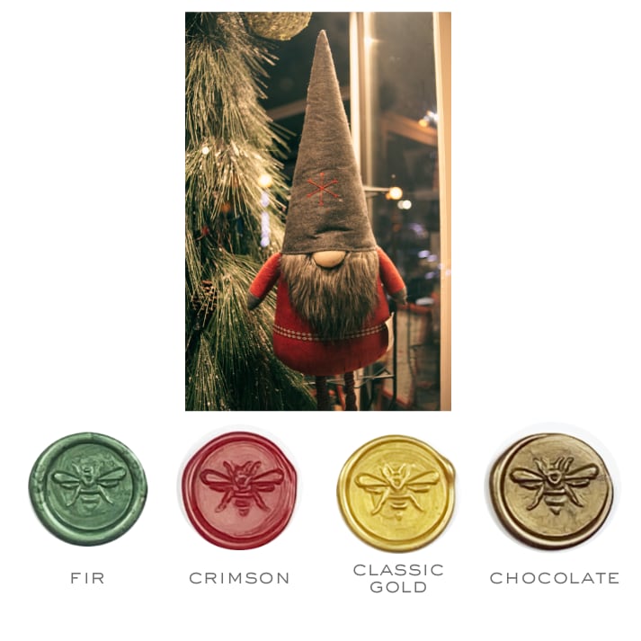 Christmas Elves Colorway Stamp & Sealing Wax Set- Made in USA- LetterSeals.com