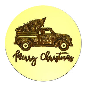Christmas Truck Wax Seal Stamp- Made in USA- LetterSeals.com