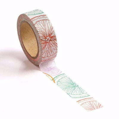Citrus Slice Rainbow Washi Tape-LetterSeals.com