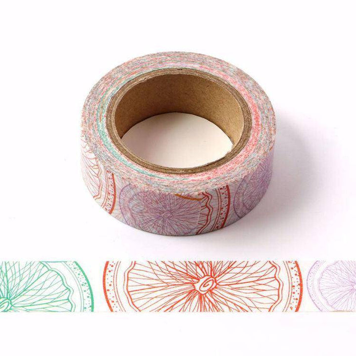 Citrus Slice Rainbow Washi Tape-LetterSeals.com