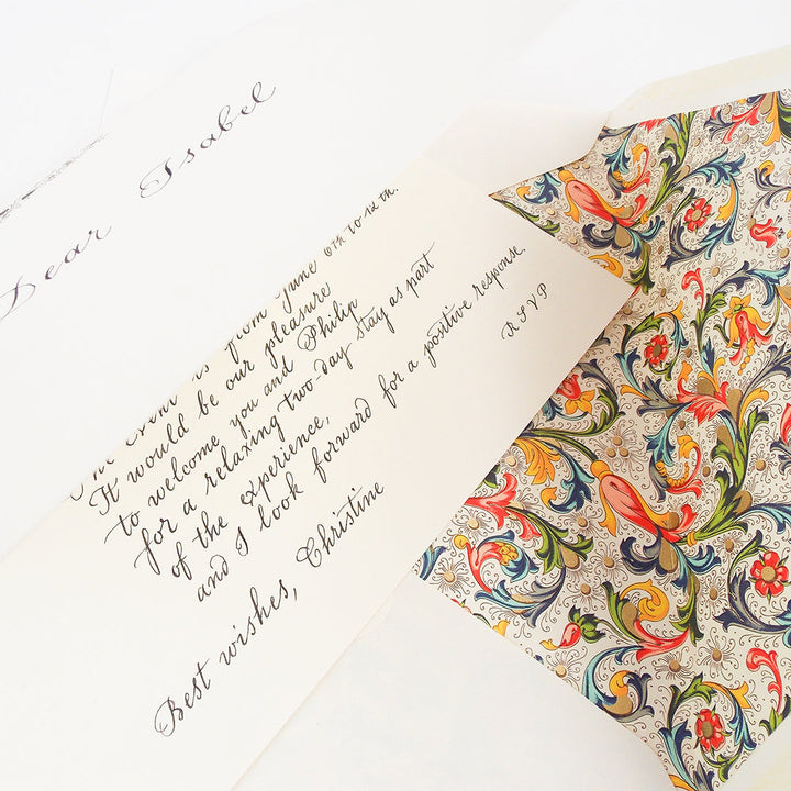 Classic Florentine Pattern | Rossi 1931 Italian Stationery-LetterSeals.com