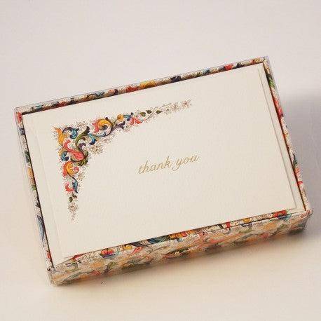Classic Florentine Note Cards | Rossi 1931 Italian Stationery-LetterSeals.com