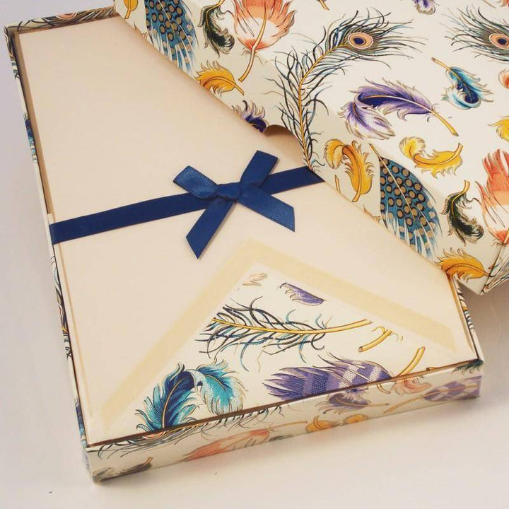 Feathers Pattern | Rossi 1931 Italian Stationery-LetterSeals.com