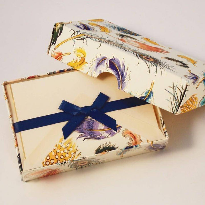 Feathers Pattern | Rossi 1931 Italian Stationery-LetterSeals.com
