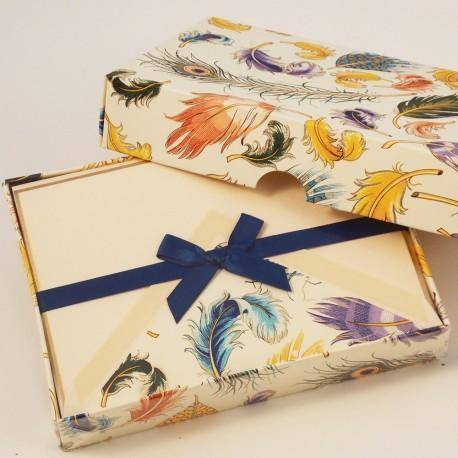 Feathers Pattern | Rossi 1931 Italian Stationery-LetterSeals.com