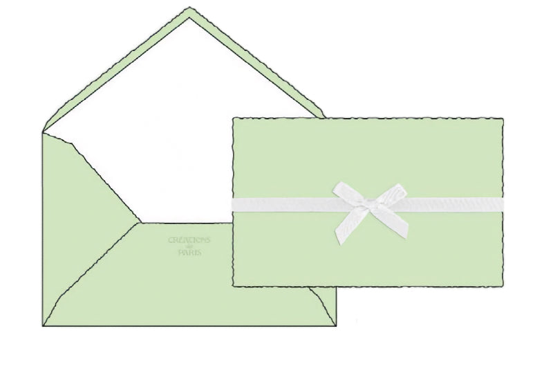 Création de Paris Boxed Deckled Flat Note Cards | 13 Colors | Rossi 1931 Italian Stationery-LetterSeals.com