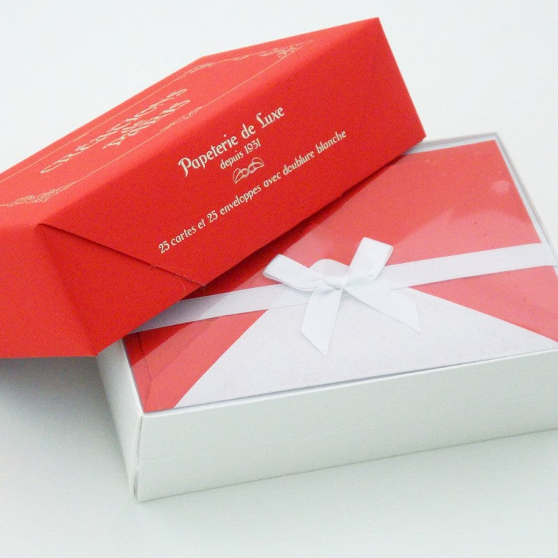 Création de Paris Boxed Deckled Flat Note Cards | 13 Colors | Rossi 1931 Italian Stationery-LetterSeals.com