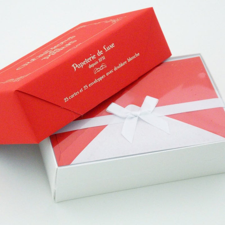 Création de Paris Boxed Deckled Flat Note Cards | 13 Colors | Rossi 1931 Italian Stationery-LetterSeals.com